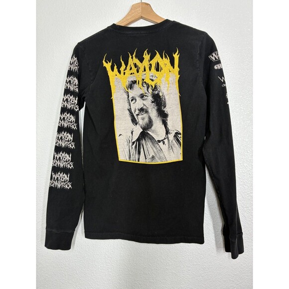 Tultex Other - Waylon Jennings Shirt Mens XS Black Long Sleeve Graphic Tee Tultex Country Music
